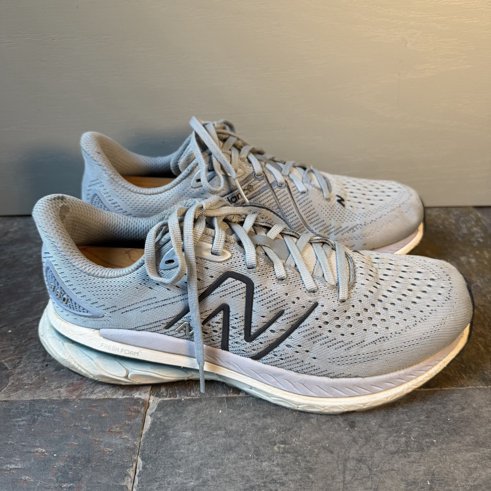 New Balance Fresh Foam X 860 Shoes Mens Size 10 D Gray Running Sneakers M860G13